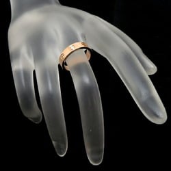 Cartier #47 0.02ct Diamond Love Wedding Ladies Ring B4056147 750 Pink Gold Size 7