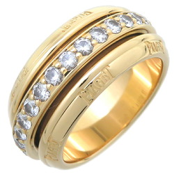 Piaget #51 Possession Diamond Ladies Ring 750 Yellow Gold Size 11.5