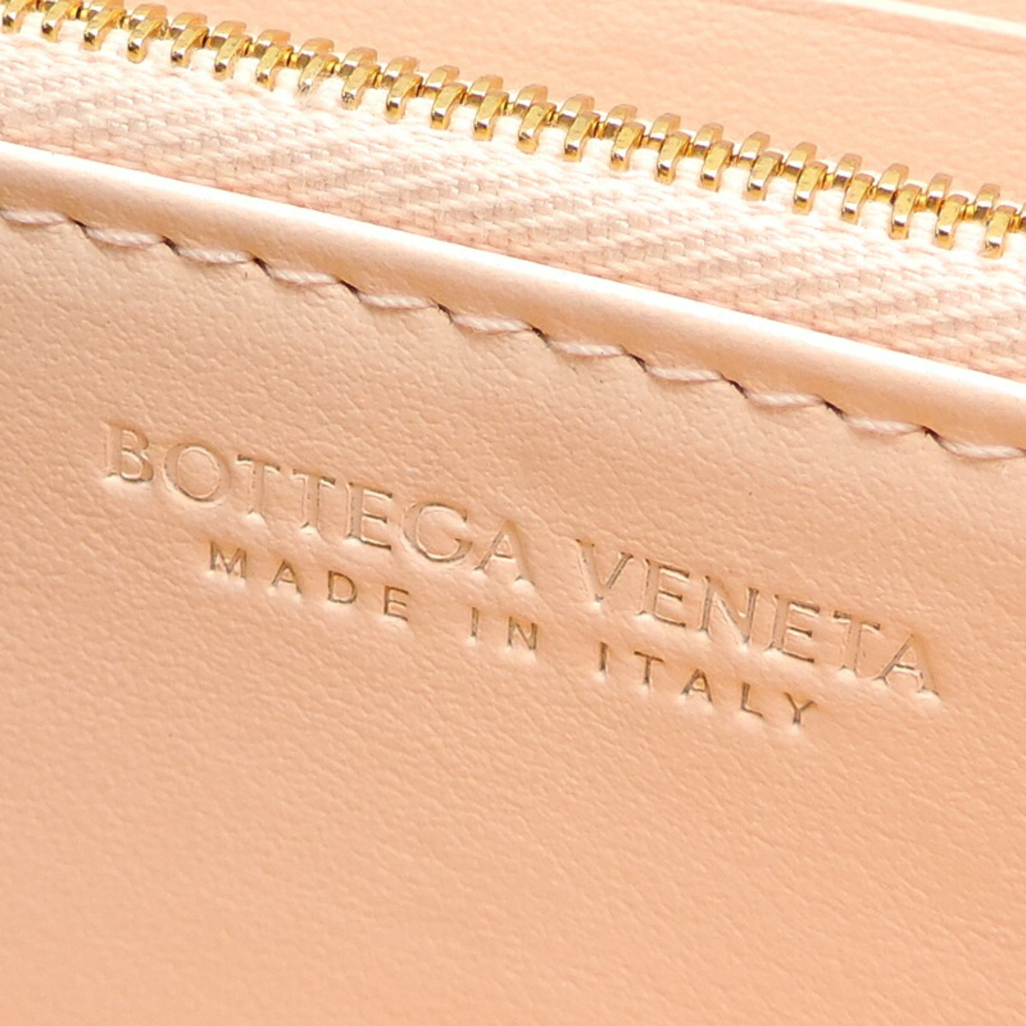 Bottega Veneta Cassette Intrecciato Women's Long Wallet 651368VCQC16705 Leather Pink