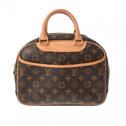 LOUIS VUITTON Louis Vuitton Monogram Trouville Brown M42228 Women's Canvas Handbag