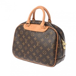 LOUIS VUITTON Louis Vuitton Monogram Trouville Brown M42228 Women's Canvas Handbag