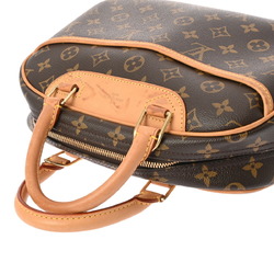 LOUIS VUITTON Louis Vuitton Monogram Trouville Brown M42228 Women's Canvas Handbag