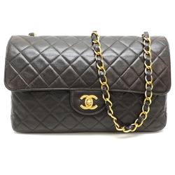 Chanel Matelasse Chain Women's Shoulder Bag Lambskin Black