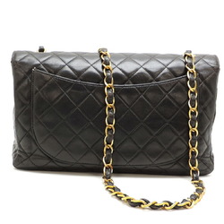 Chanel Matelasse Chain Women's Shoulder Bag Lambskin Black