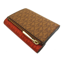 Michael Kors Compact Wallet Women's Tri-fold PVC Brown