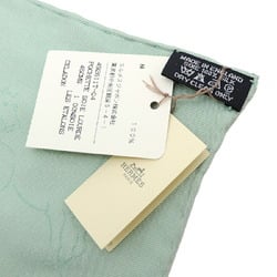 Hermes pocket square ladies handkerchief silk green