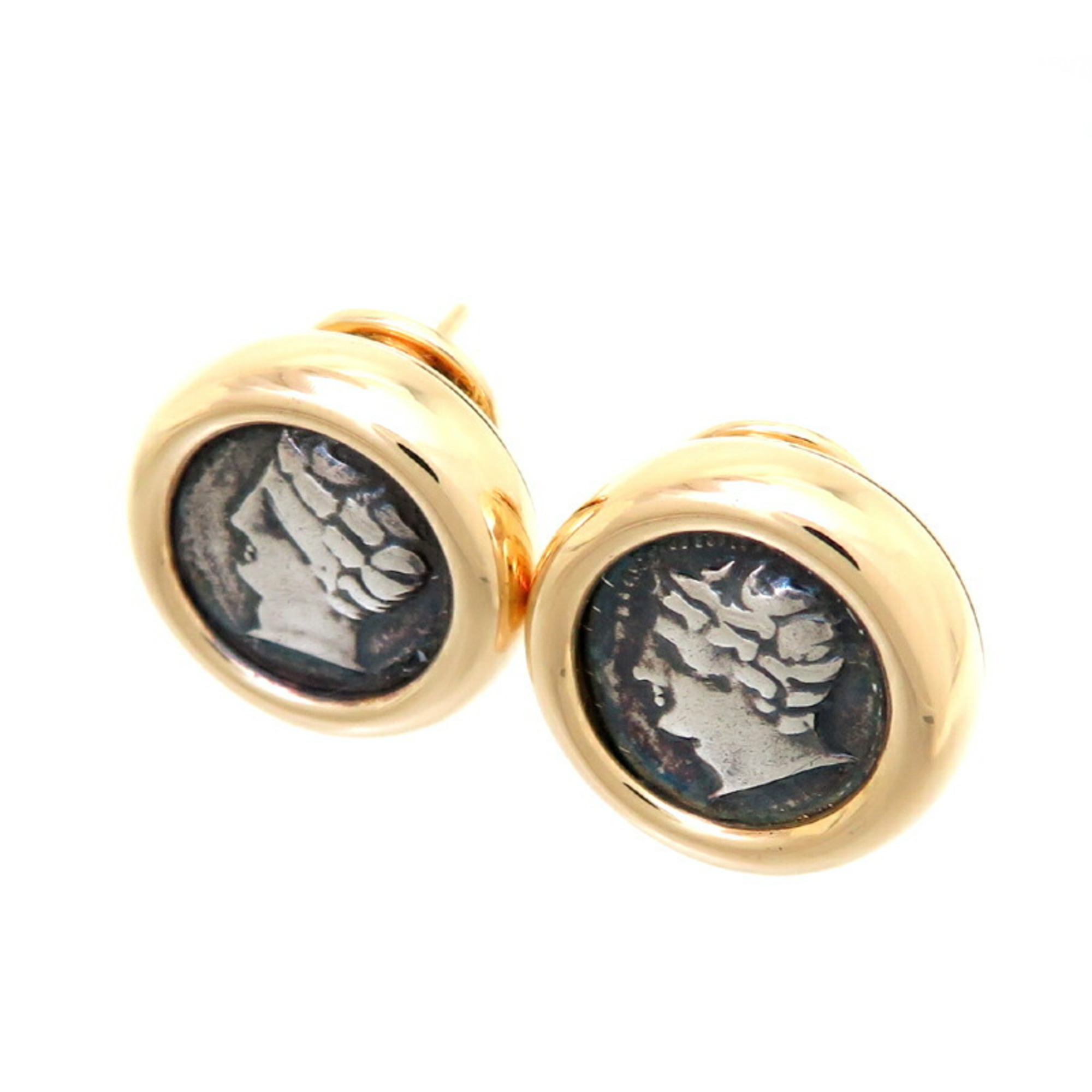 Bvlgari Monete women's and men's earrings in 750 yellow gold