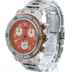 Polished HERMES Clipper Diver Chronograph Quartz Mens Watch CL2.916 BF569969