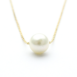 Tasaki Pearl Necklace Yellow Gold (18K) Pearl Men,Women Fashion Pendant (Gold)