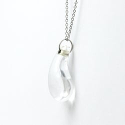 Tiffany Teardrop Crystal Necklace Platinum Crystal Men,Women Fashion Pendant Necklace (Clear)