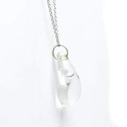 Tiffany Teardrop Crystal Necklace Platinum Crystal Men,Women Fashion Pendant Necklace (Clear)