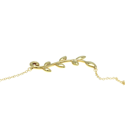 Tiffany Olive Leaf Necklace Yellow Gold (18K) No Stone Men,Women Fashion Pendant Necklace (Gold)