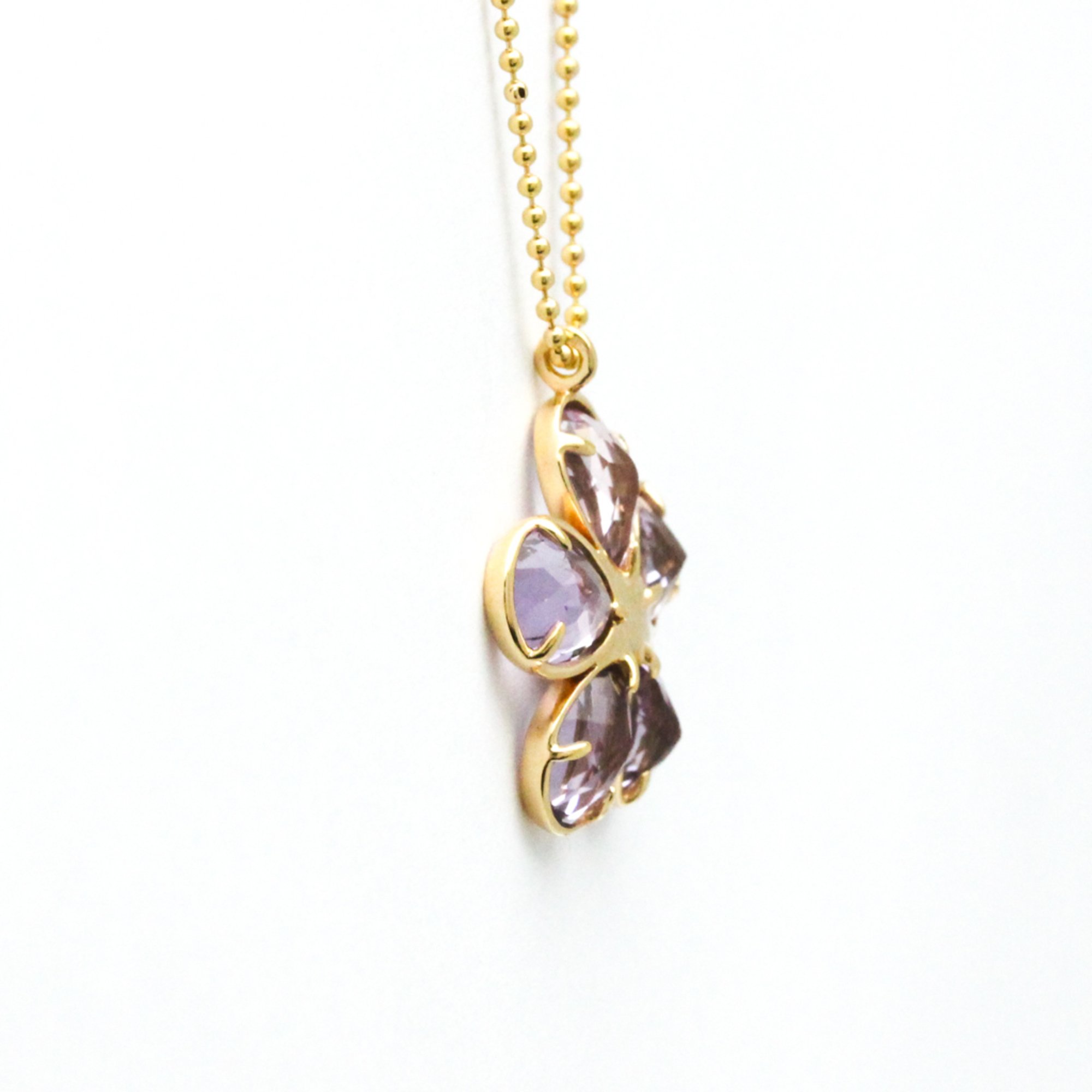 Tiffany Sparkler Amethyst Necklace Yellow Gold (18K) Amethyst,Diamond Men,Women Fashion Pendant Necklace (Gold)