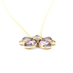 Tiffany Sparkler Amethyst Necklace Yellow Gold (18K) Amethyst,Diamond Men,Women Fashion Pendant Necklace (Gold)