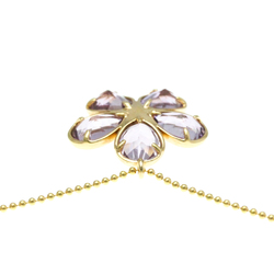 Tiffany Sparkler Amethyst Necklace Yellow Gold (18K) Amethyst,Diamond Men,Women Fashion Pendant Necklace (Gold)