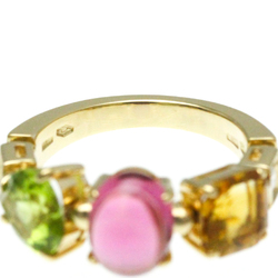 Bvlgari Allegra Ring Yellow Gold (18K) Fashion Amethyst,Citrine,Diamond,Peridot Band Ring Gold