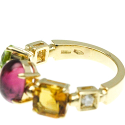 Bvlgari Allegra Ring Yellow Gold (18K) Fashion Amethyst,Citrine,Diamond,Peridot Band Ring Gold