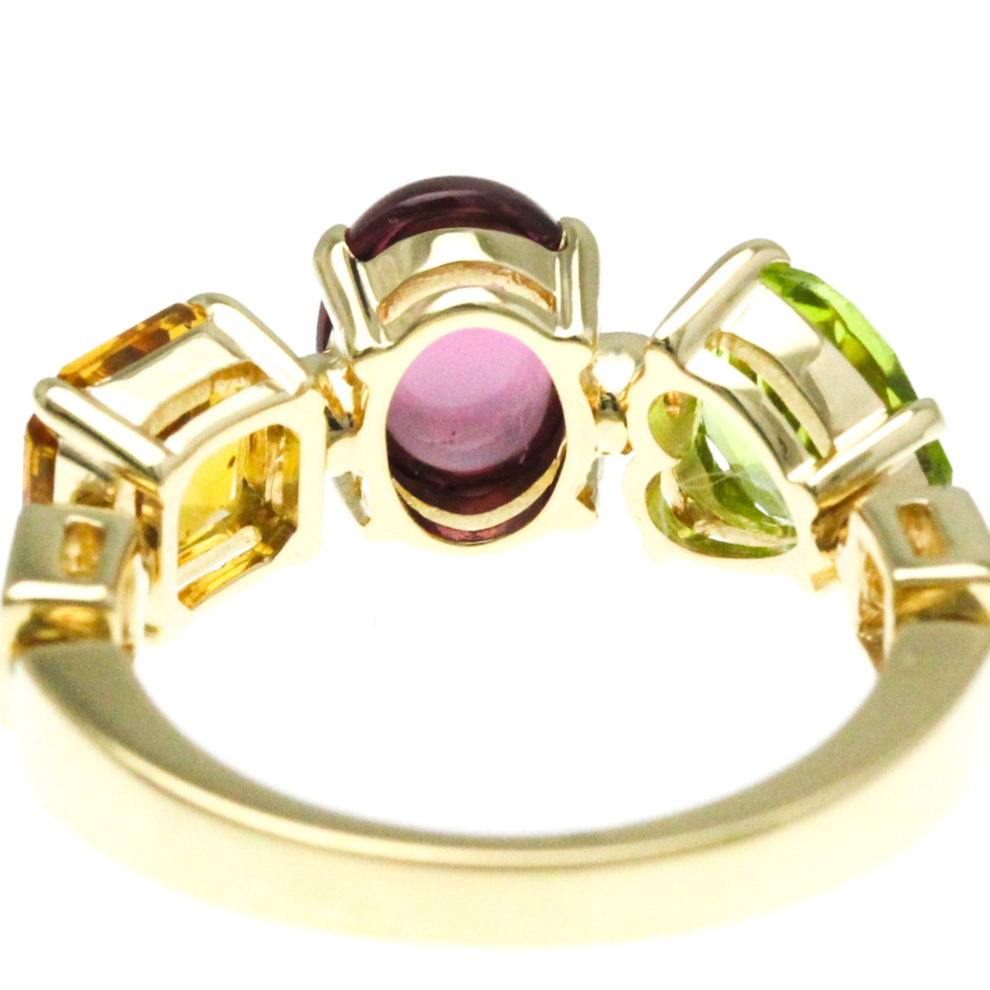 Bvlgari Allegra Ring Yellow Gold (18K) Fashion Amethyst,Citrine,Diamond,Peridot Band Ring Gold