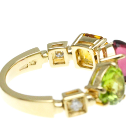 Bvlgari Allegra Ring Yellow Gold (18K) Fashion Amethyst,Citrine,Diamond,Peridot Band Ring Gold