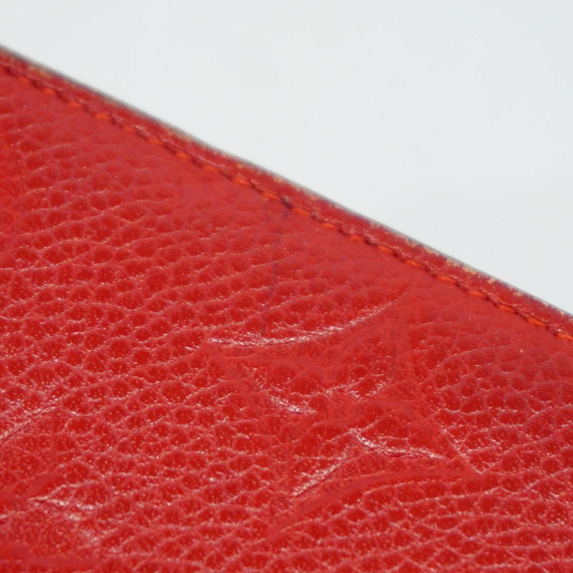 Louis Vuitton Long Wallet Monogram Empreinte Portefeuille Clemence M63698 Scarlet Ladies