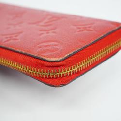 Louis Vuitton Long Wallet Monogram Empreinte Portefeuille Clemence M63698 Scarlet Ladies