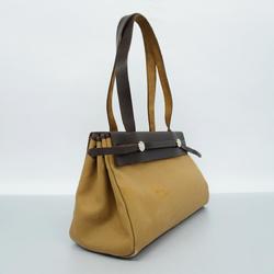 Hermes Tote Bag Airbag Cabas PM □I Stamp Toile Officier Brown Women's