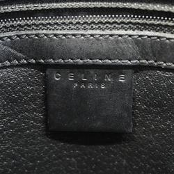 Celine handbag macadam leather black ladies