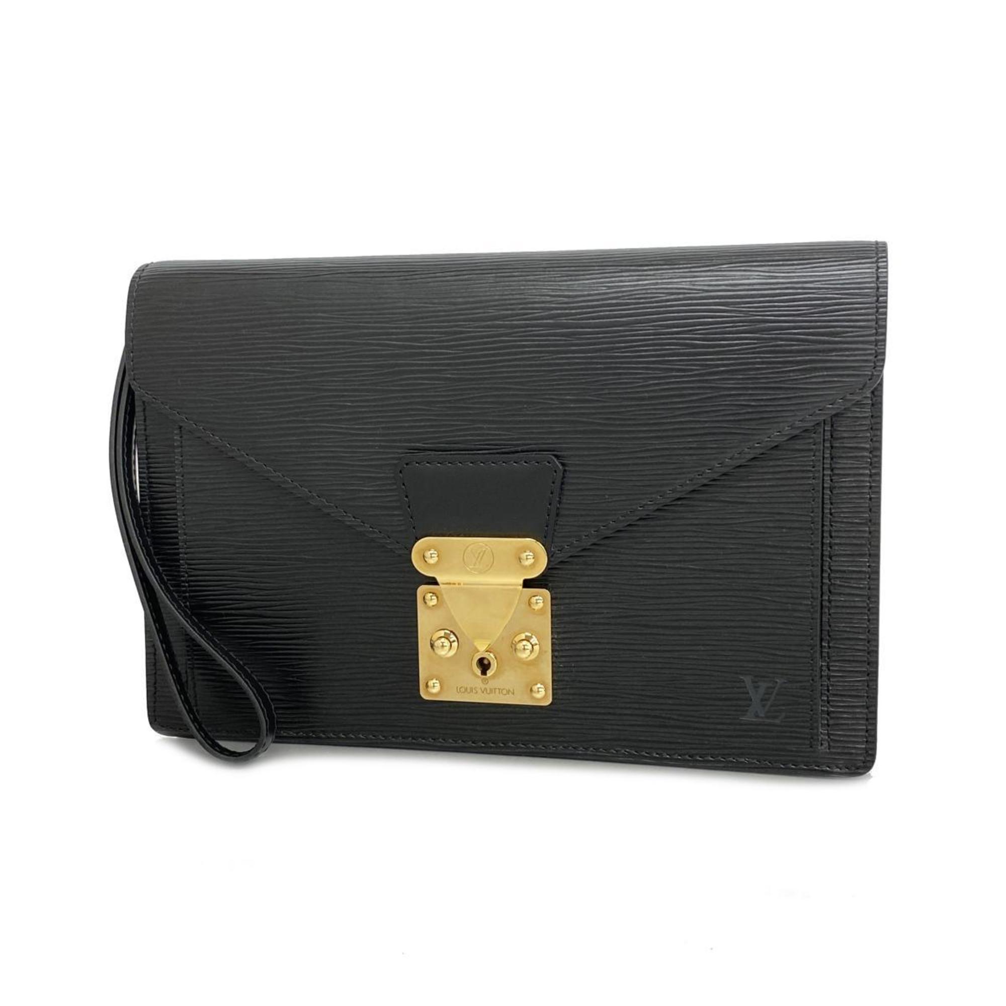 Louis Vuitton Clutch Bag Epi Pochette Serie Dragonne M52612 Noir Men's Women's