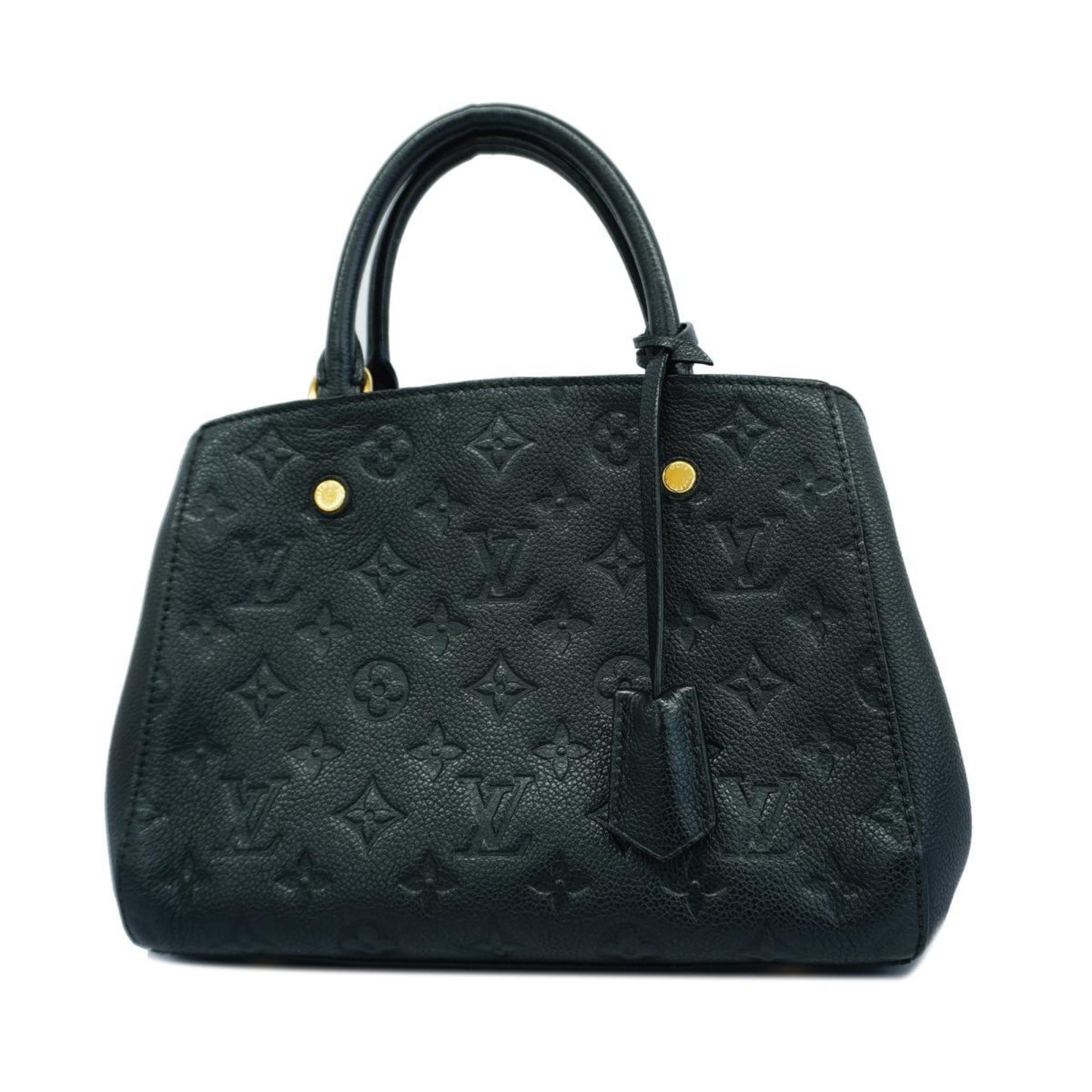 Louis Vuitton Handbag Monogram Empreinte Montaigne BB M41053 Noir Ladies