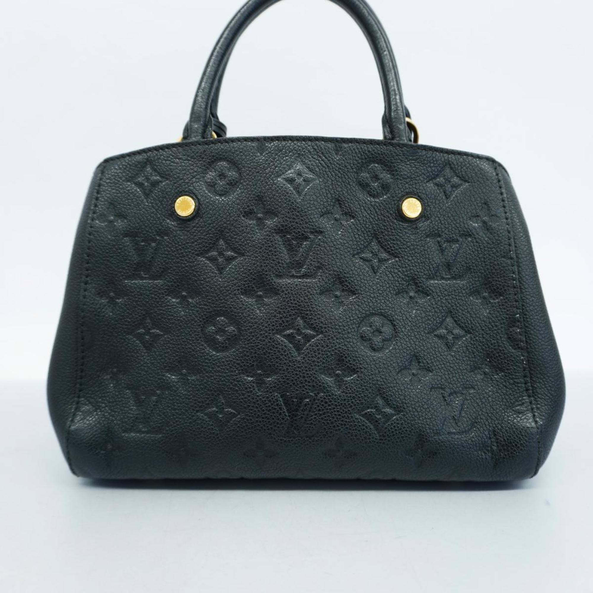 Louis Vuitton Handbag Monogram Empreinte Montaigne BB M41053 Noir Ladies