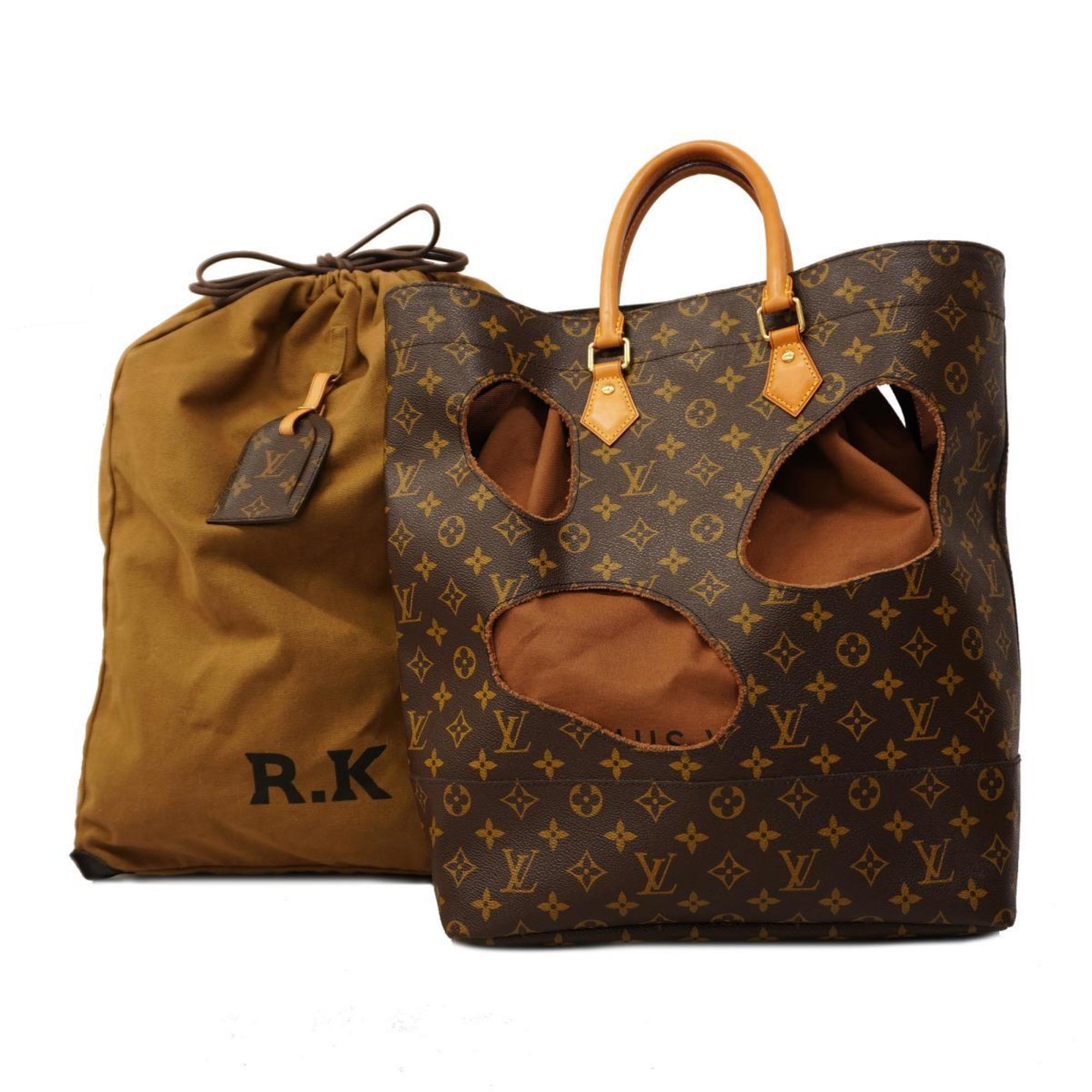 Louis Vuitton Tote Bag Monogram Comme des Garcons Rei Kawakubo Collaboration With Holes M40279 Brown Men's Women's