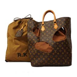 Louis Vuitton Tote Bag Monogram Comme des Garcons Rei Kawakubo Collaboration With Holes M40279 Brown Men's Women's