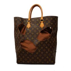 Louis Vuitton Tote Bag Monogram Comme des Garcons Rei Kawakubo Collaboration With Holes M40279 Brown Men's Women's