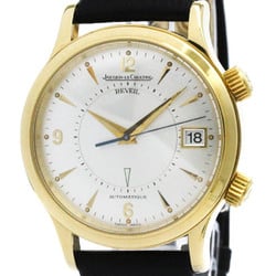 JAEGER LE COULTRE Master Reveille Memobox 18K Gold Mens Watch 141.1.97 BF571769