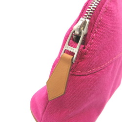 Hermes Bolide Canvas Fuchsia Pink Pouch 1551HERMES