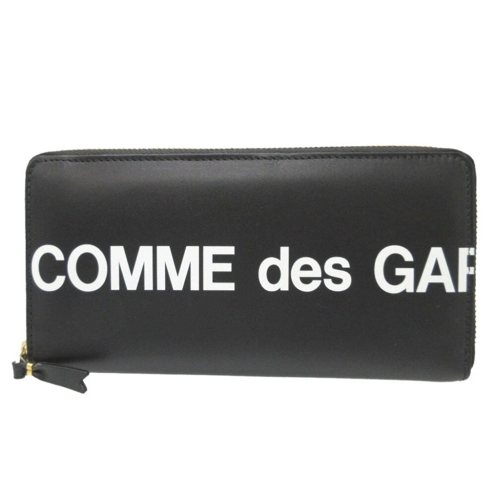 Comme des Garçons COMME des GARCONS Leather Black Round Long Wallet 1604COMME