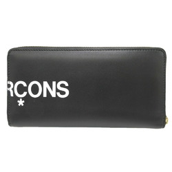 Comme des Garçons COMME des GARCONS Leather Black Round Long Wallet 1604COMME