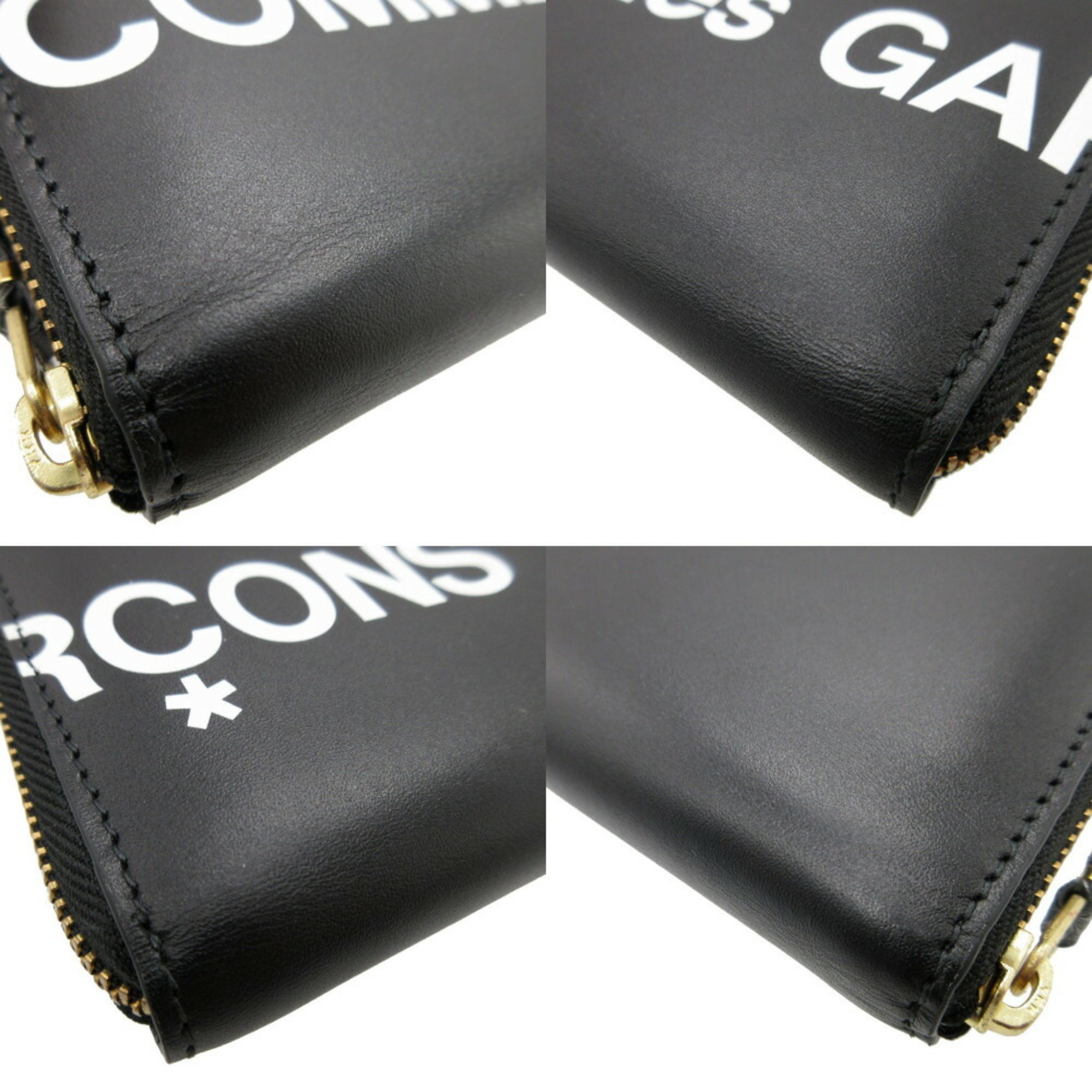 Comme des Garçons COMME des GARCONS Leather Black Round Long Wallet 1604COMME