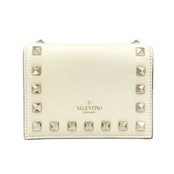 Valentino PW2P0P39BOL Leather Off-White Compact Wallet Bi-fold 0996VALENTINO