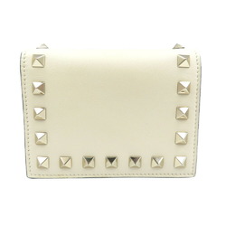 Valentino PW2P0P39BOL Leather Off-White Compact Wallet Bi-fold 0996VALENTINO