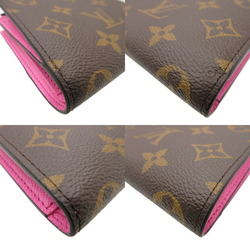 Louis Vuitton M82383 Monogram Portefeuille Lisa IC Chip Rose Lollipop Compact Wallet Bi-fold 1266-9LOUIS VUITTON