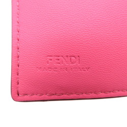 Fendi Baguette Micro Zucca 8M0395 Tri-fold Wallet Leather Pink Gold 2304FENDI