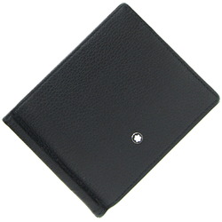 Montblanc Bi-fold Money Clip Sartorial Black Leather Wallet Billfold Bill Men's Mont Blanc