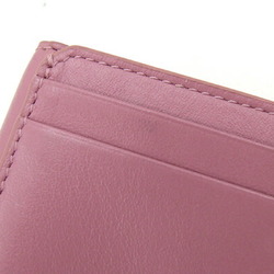 Christian Dior Dior Tri-fold Wallet Lady Lotus S0181OVRB Pink Cannage Patent Calfskin Compact Enamel Small Women's Christian