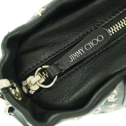 Jimmy Choo Pimlico Shoulder Tote Bag Leather Black/Silver Black 0131JIMMY CHOO With Strap