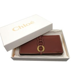 Chloé Chloe Darryl Long Wallet Leather/Calf Leather Sepia Brown 1781Chloe