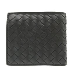 Bottega Veneta Intrecciato Leather Black Bi-fold Wallet 1602BOTTEGA VENETA