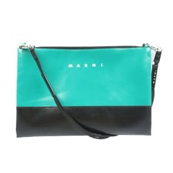 Marni Tribeca Bicolor Polyester Green Black Shoulder Bag 0954MARNI