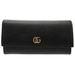 Gucci GG Petit Marmont Leather Black 456116 Long Wallet 1127 GUCCI