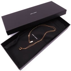 Yves Saint Laurent Saint Laurent Paris Ring 651779 Metal Gold Necklace 1565SAINT LAURENT PARIS